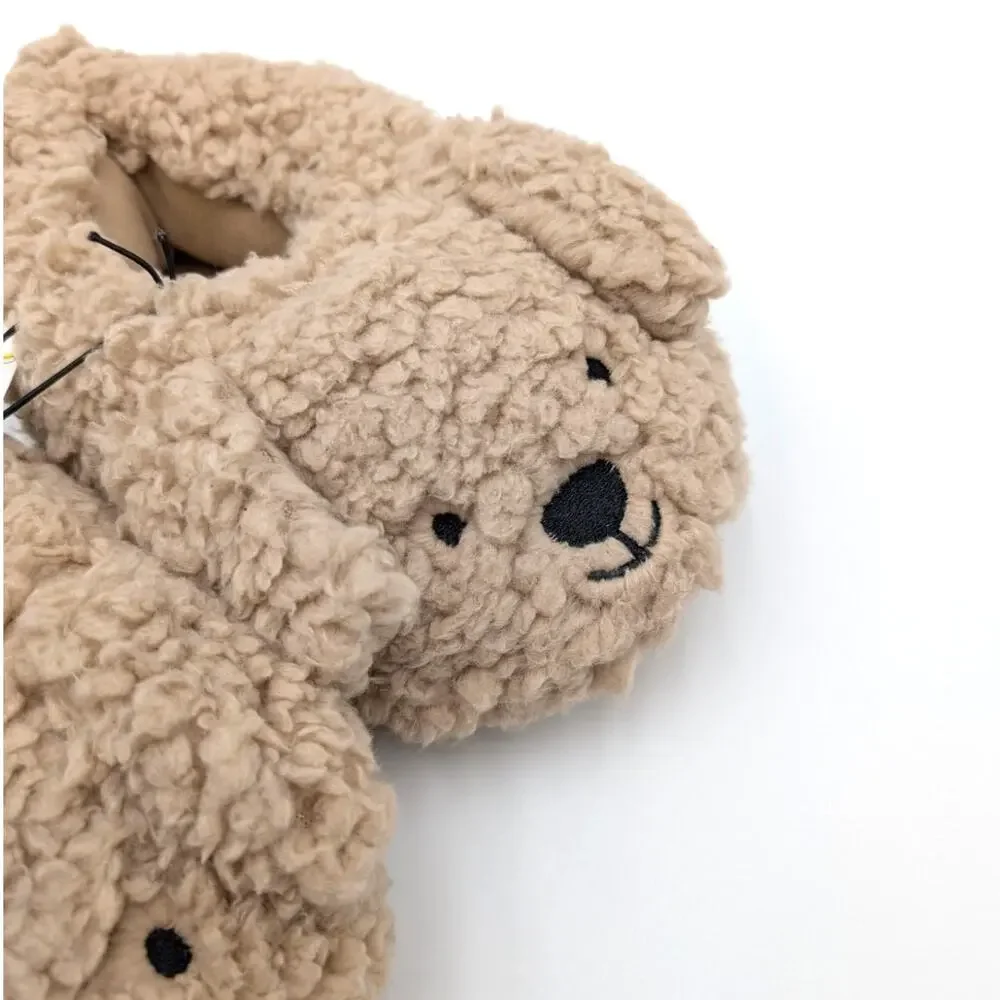 Harper Canyon Puppy Faux Shearling Fluff Slippers Kids Tan Size US9/10